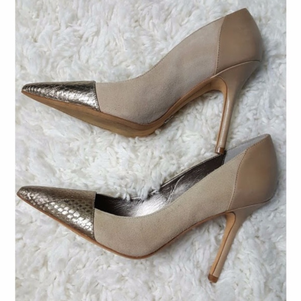 Sam Edelman Desiree Tan Two Tone Pumps 7.5
